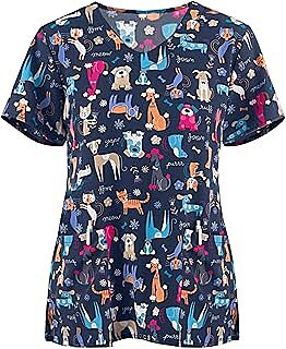 Scrub Tops Mujeres Halloween Estampado 2025 Scrub Tops Mujeres Halloween Estampado 2025