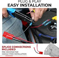 RCE12VB8-12 Volt 8 Gauge Quick Connect Wire Connector for Trolling Motors, RVs, ATVs