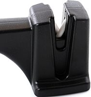 Oster Trussville Knife Sharpener w/Slip Resistant Handle – Black Black (Sharpener)