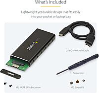 StarTech.com USB-C 10Gbps M.2 SSD Enclosure (2230/2242/2260/2280) - Aluminum