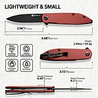 SENCUT Bocll II Pocket Folding Knife - D2 Drop Point, G10 Handle