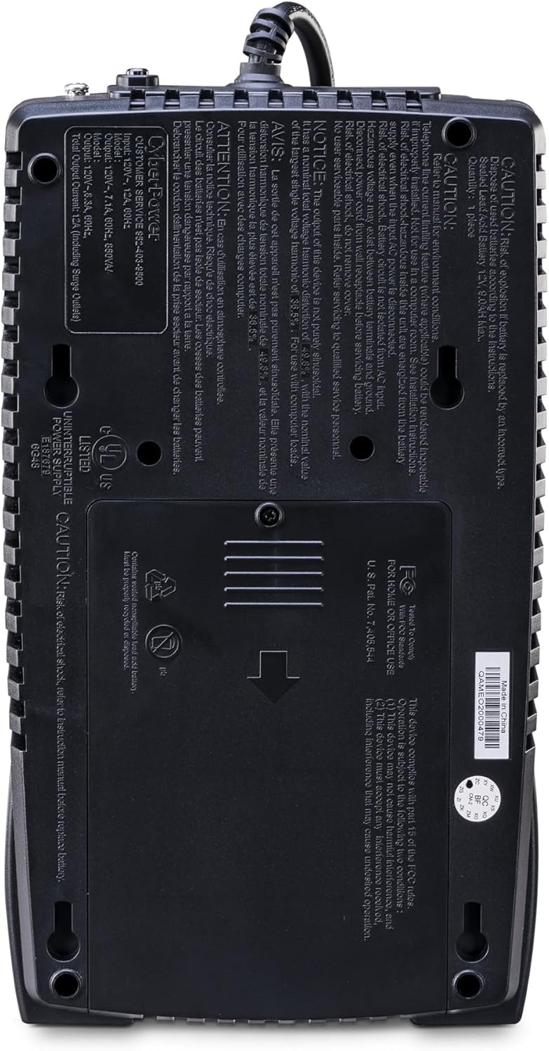 CYBERPOWER Ecologic UPS Battery Backup & Surge Protector