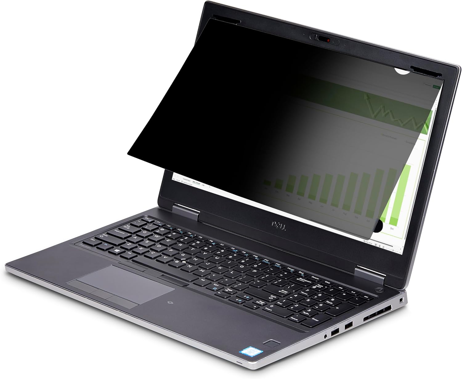 StarTech.com 15.6-inch 16:9 Flip-Up Privacy Screen with Touch, Laptop Security Shield, Anti-Glare Blue Light Filter