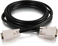 C2G/Cables To Go Legrand - C2G DVI-D to DVI-D Video Cable, Male to Male Dual Link Digital Video Cable, Black Computer Cable, 3 Meter (9.8 Foot) Monitor Cable, 1 Count, C2G 26942