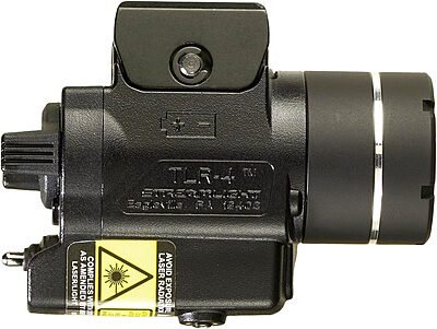 Streamlight TLR-4 170-Lumen Compact Rail-Mounted Tactical Weapon Light with Integrated Red Aiming Laser