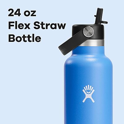 HYDRO FLASK Insulated Stainless Steel Water Bottle with Flex Straw Cap
