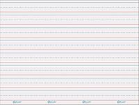 PACLB8512 Dry Erase Learning Sheets, White, 3/4" x 3/8" x 1/4" Ruled, 11" x 8-1/4", 30 Sheets