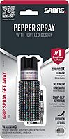 SABRE Jeweled Pepper Spray with Snap Clip, Maximum Strength