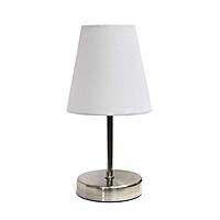 Simple Designs Mini Basic Table Lamp with Fabric Shade