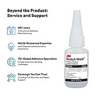 3M Scotch-Weld Plastic & Rubber Instant Adhesive PR100, Clear, Low Viscosity, Fast Handling Time and Cure