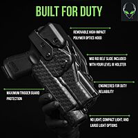 ALIEN GEAR Rapid Force Level III Duty Holster - Right Hand - Basket Weave Black