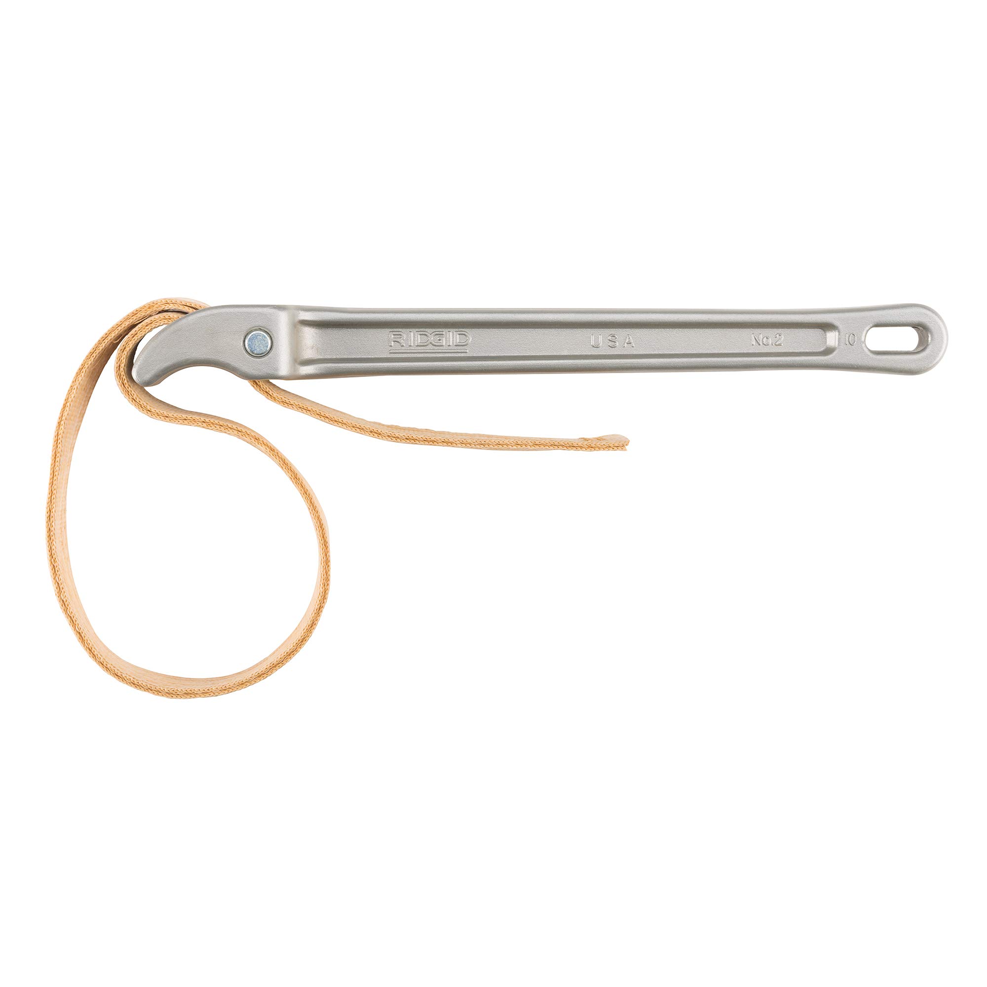 RIDGID 31350 #2 Aluminum Strap Wrench, 2-inch Capacity Adjustable Strap Wrench