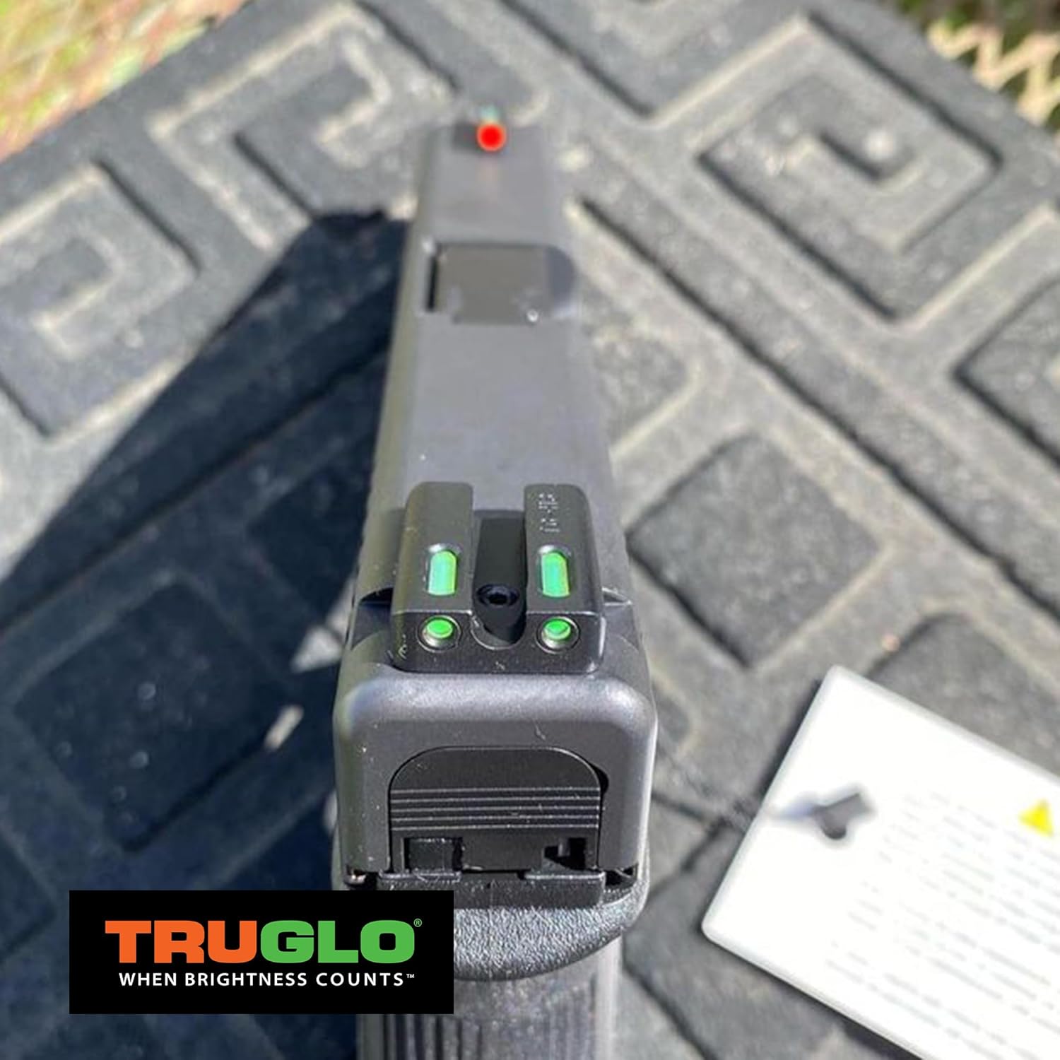 TRUGLO Fiber-Optic Handgun Night Sight Set