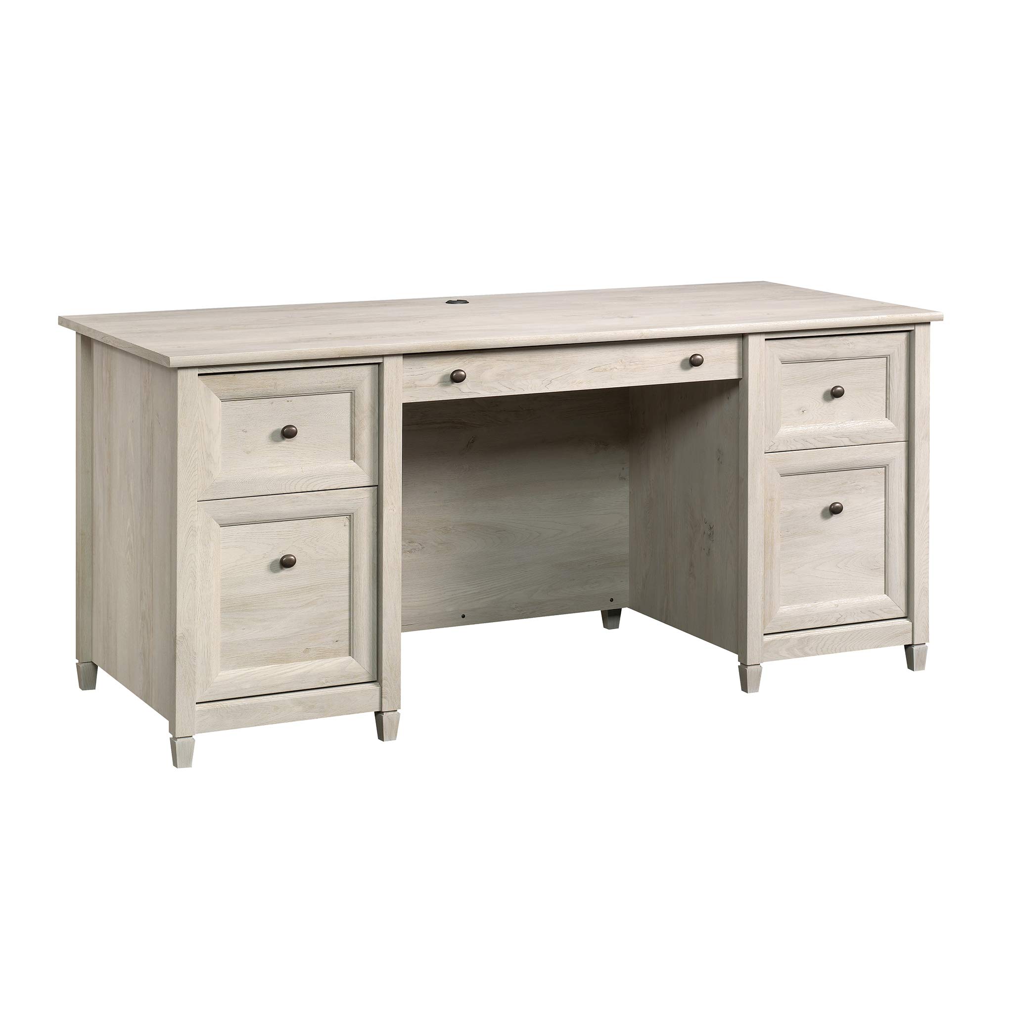 SAUDER Edge Water Executive Desk with File Drawers