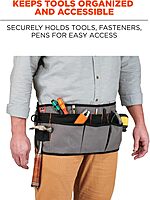 Ergodyne Arsenal 5707 Tool Work Waist Apron, 14-Pockets, Gray