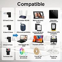 Adaptador Universal de CA a CC, 5V~20Voltios, 1~3a