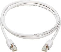 Tripp Lite, Safe-IT, Cat6a PoE Ethernet Cable, Bacteria Resistant, 10G Certified Snagless, S/FTP (RJ45 M/M), 3 Feet / 0.91 Meters, Lifetime Limited Warranty (N262AB-003-WH)