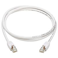 Tripp Lite, Safe-IT, Cat6a PoE Ethernet Cable, Bacteria Resistant, 10G Certified Snagless, S/FTP (RJ45 M/M), 3 Feet / 0.91 Meters, Lifetime Limited Warranty (N262AB-003-WH)