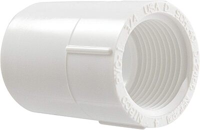 Certified Appliance Accessories Washing Machine Hose and NIBCO C435-007 3/4 in. PVC Fitting Hose + ADAPTER