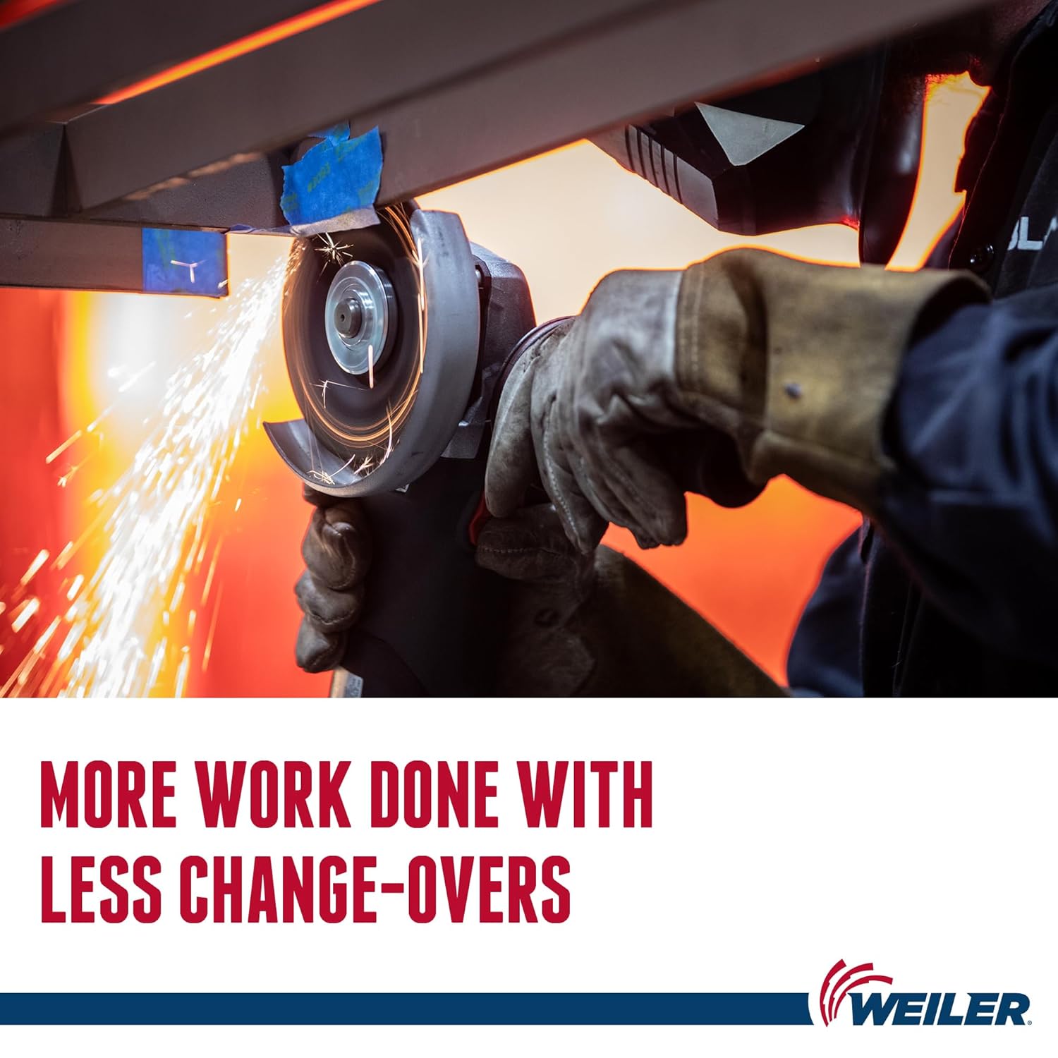 WEILER 7" x 1/8" Tiger Type 27 Cut and Grind Combo Wheel A30S