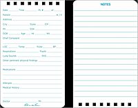 Rite in the Rain Weatherproof EMS Notebook, 3" x 5", Yellow Cover, Vital Stats Pages (No. 112) 1 Pack