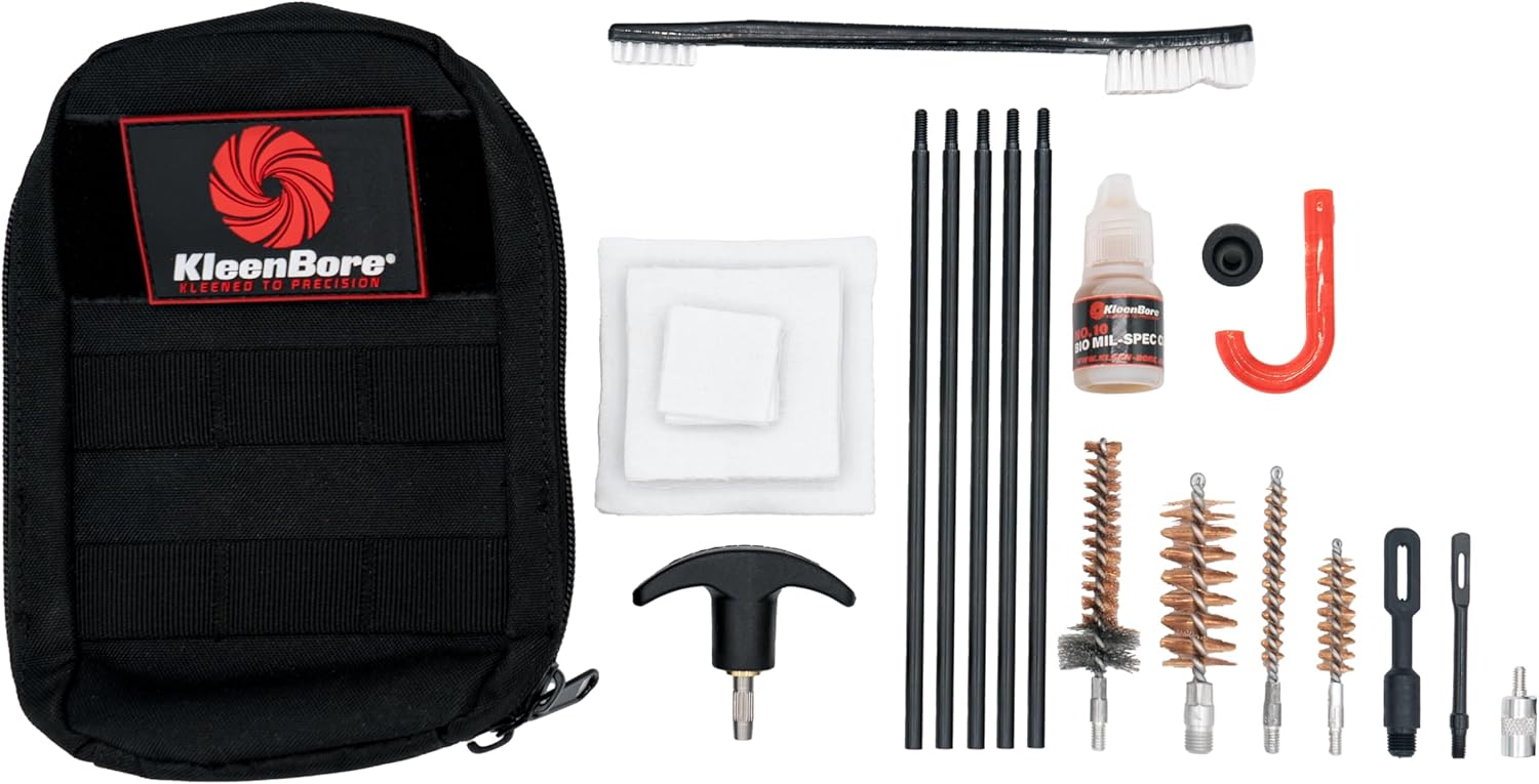 KleenBore 3-Gun Tactical Cleaning Kit - 18 x 24-Inch Black