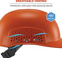 ERGODYNE Skullerz 8951 Vented Hard Shell Bump Cap with Suspension