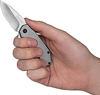 Kershaw Valve Frame Lock Knife Bead Blast Stainless Steel (2.25" Stonewash) 1375