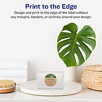 Avery Kraft Brown Starburst Labels, Sure Feed Technology, 1.75", 300 Kraft Brown Labels, Print-to-The-Edge, Laser/Inkjet Printable 300 labels