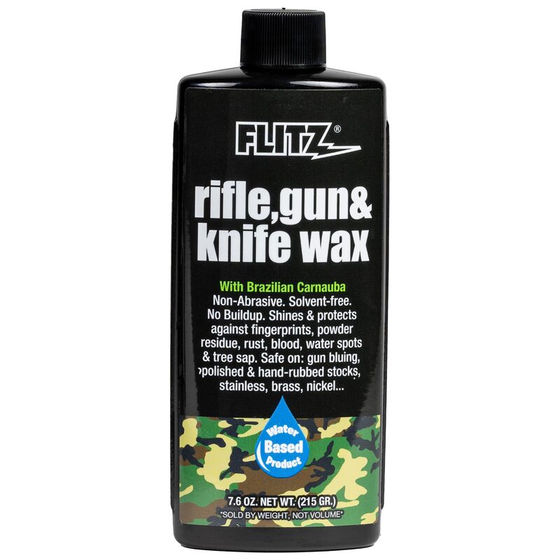 Flitz Rifle, Gun, Knife Wax - 7.6oz Bottle of USA-Made, Premium Beeswax & Carnauba Wax to Polish, Protect