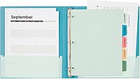 U BRANDS U-Eco 1" Poly Binder + 5 Tab Divider Set, Letter Size, Two Pockets