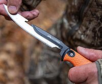 OUTDOOR EDGE RazorMax Replaceable Fixed Blade Hunting Knife with Drop-Point & Boning/Fillet Blades