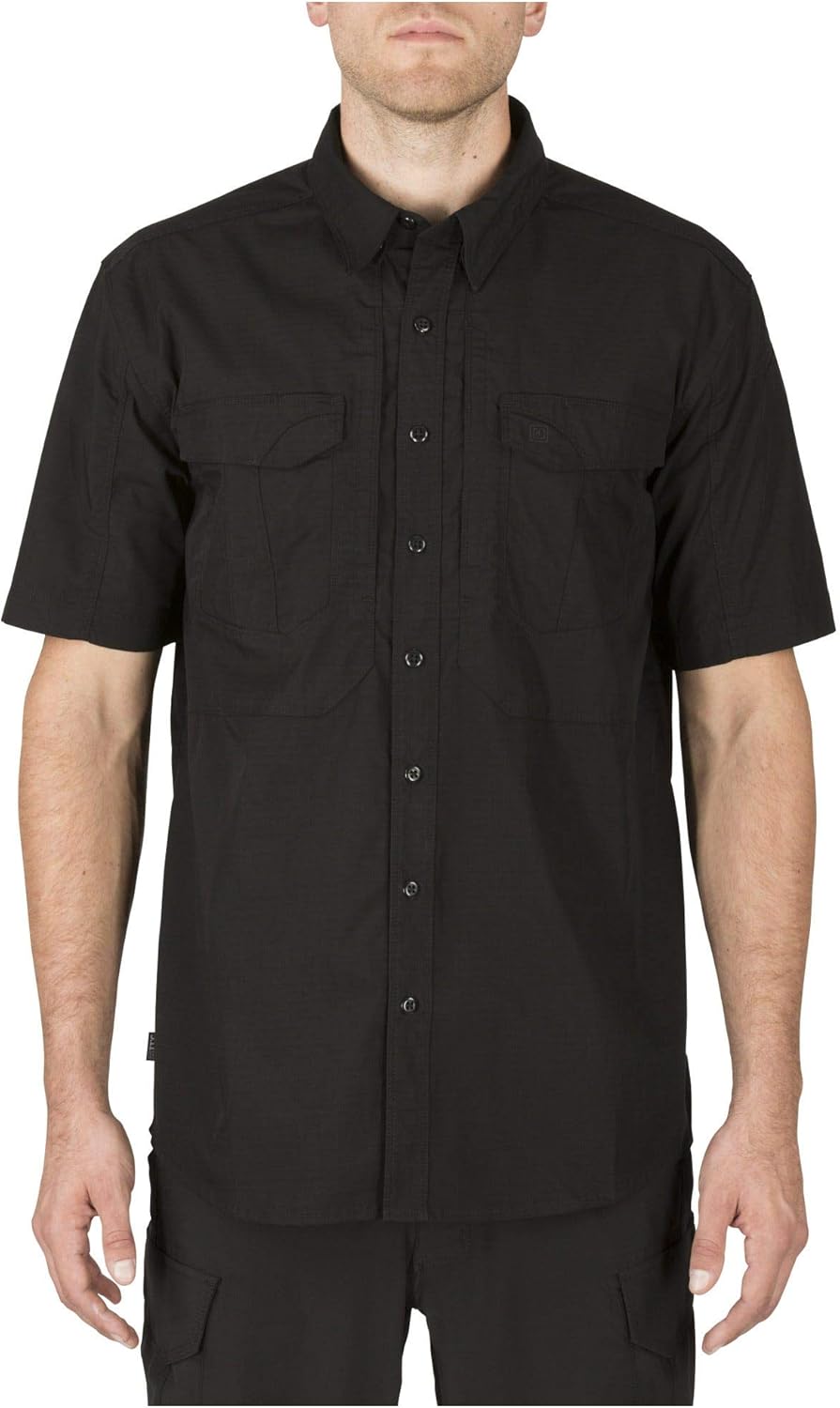 5.11 Tactical Mens Stryke Button Down Short Sleeve Shirt with Pockets