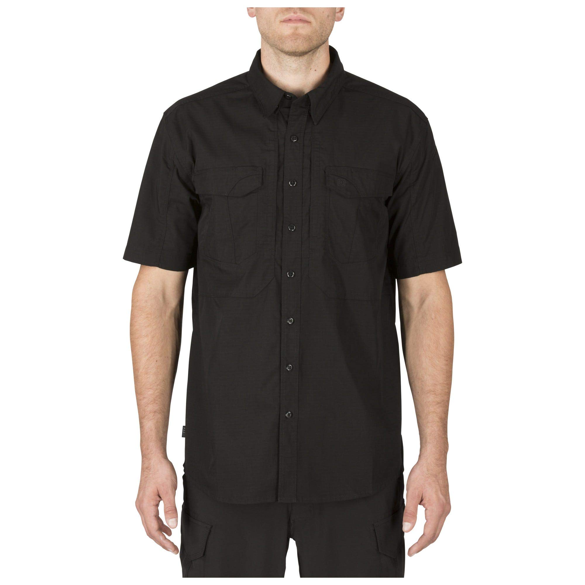 5.11 Tactical Mens Stryke Button Down Short Sleeve Shirt with Pockets
