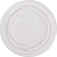 Dart PETE Flat Straw-Slot Cold Cup Lids, 16 - 24 Oz, Clear, Pack Of 1,000 Lids