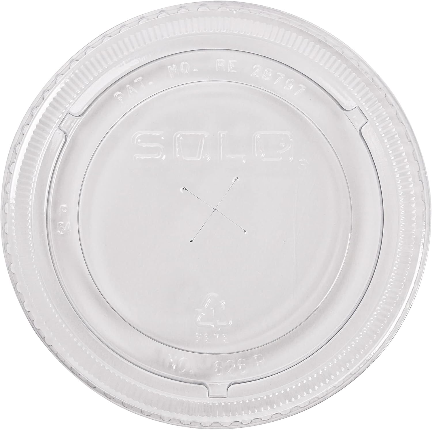 Dart PETE Flat Straw-Slot Cold Cup Lids, 16 - 24 Oz, Clear, Pack Of 1,000 Lids