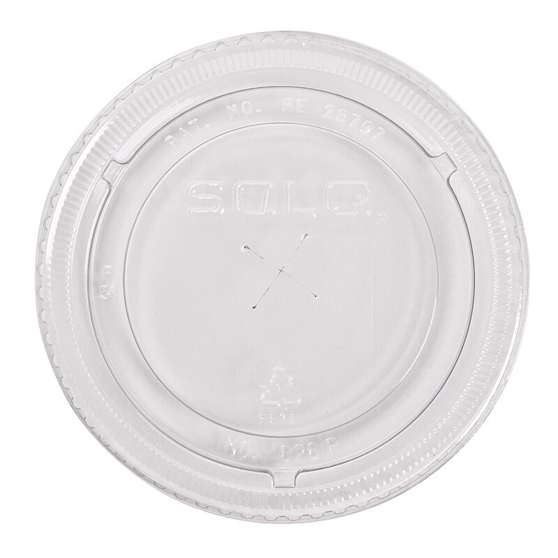 Dart PETE Flat Straw-Slot Cold Cup Lids, 16 - 24 Oz, Clear, Pack Of 1,000 Lids