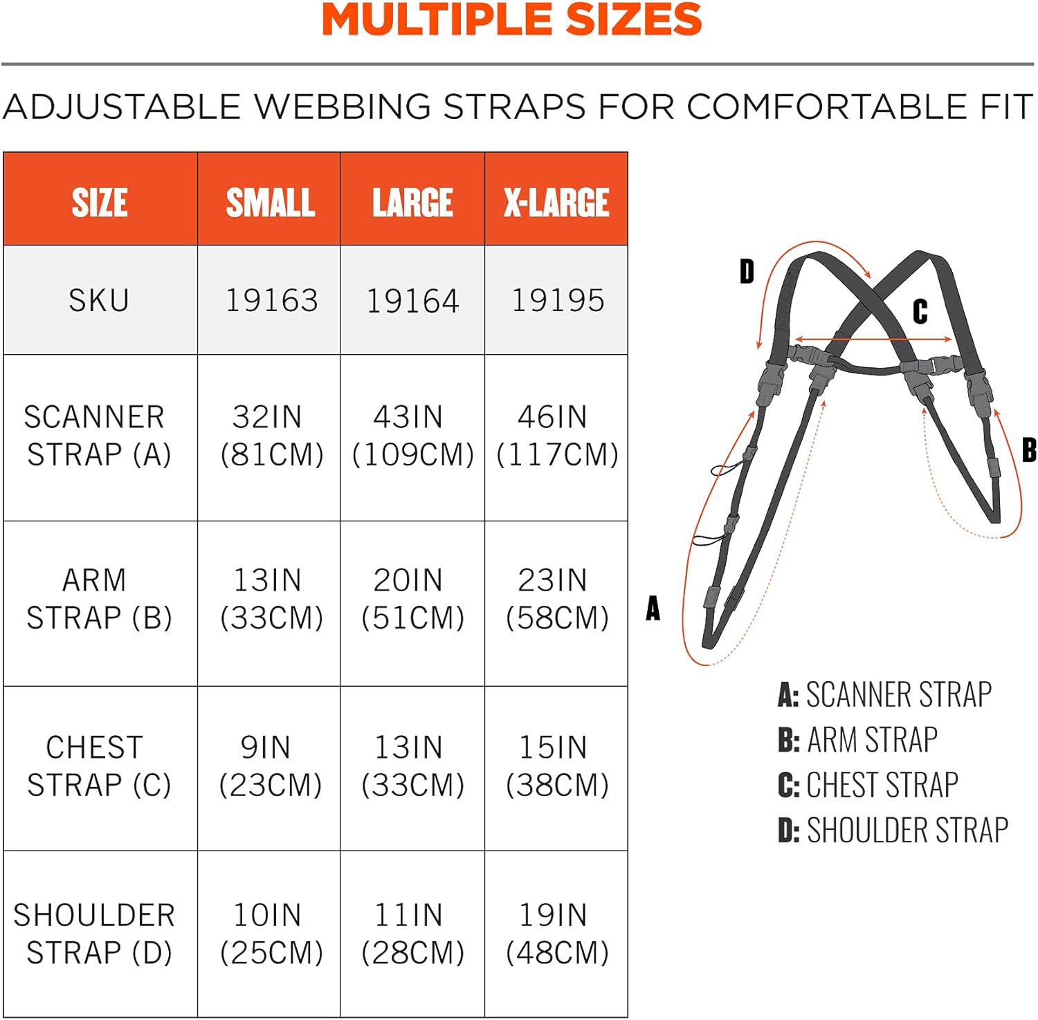 Ergodyne Squids 3132 Barcode Scanner Harness
