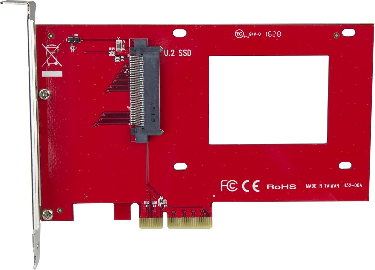 StarTech.com U.2 to PCIe Adapter for 2.5" U.2 NVMe SSD - SFF-8639 - x4 PCI Express 3.0