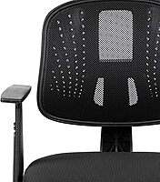 Flash Furniture Flash Fundamentals Mid-Back Mesh Swivel Task Office Chair with Pivot Back and Arms