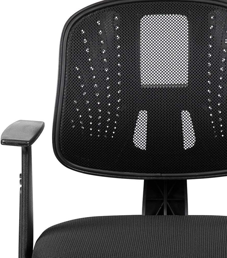 Flash Furniture Flash Fundamentals Mid-Back Mesh Swivel Task Office Chair with Pivot Back and Arms