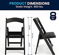 Flash Furniture Hercules Series Folding Chair - Resin Event Chair
