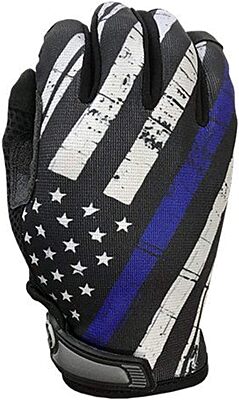 INDUSTRIOUS HANDWEAR Blue Line Flag Unlined Full-Finger Gloves