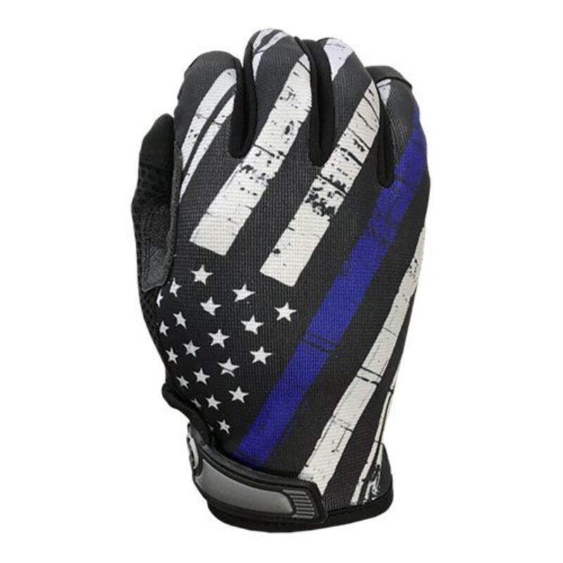 INDUSTRIOUS HANDWEAR Blue Line Flag Unlined Full-Finger Gloves