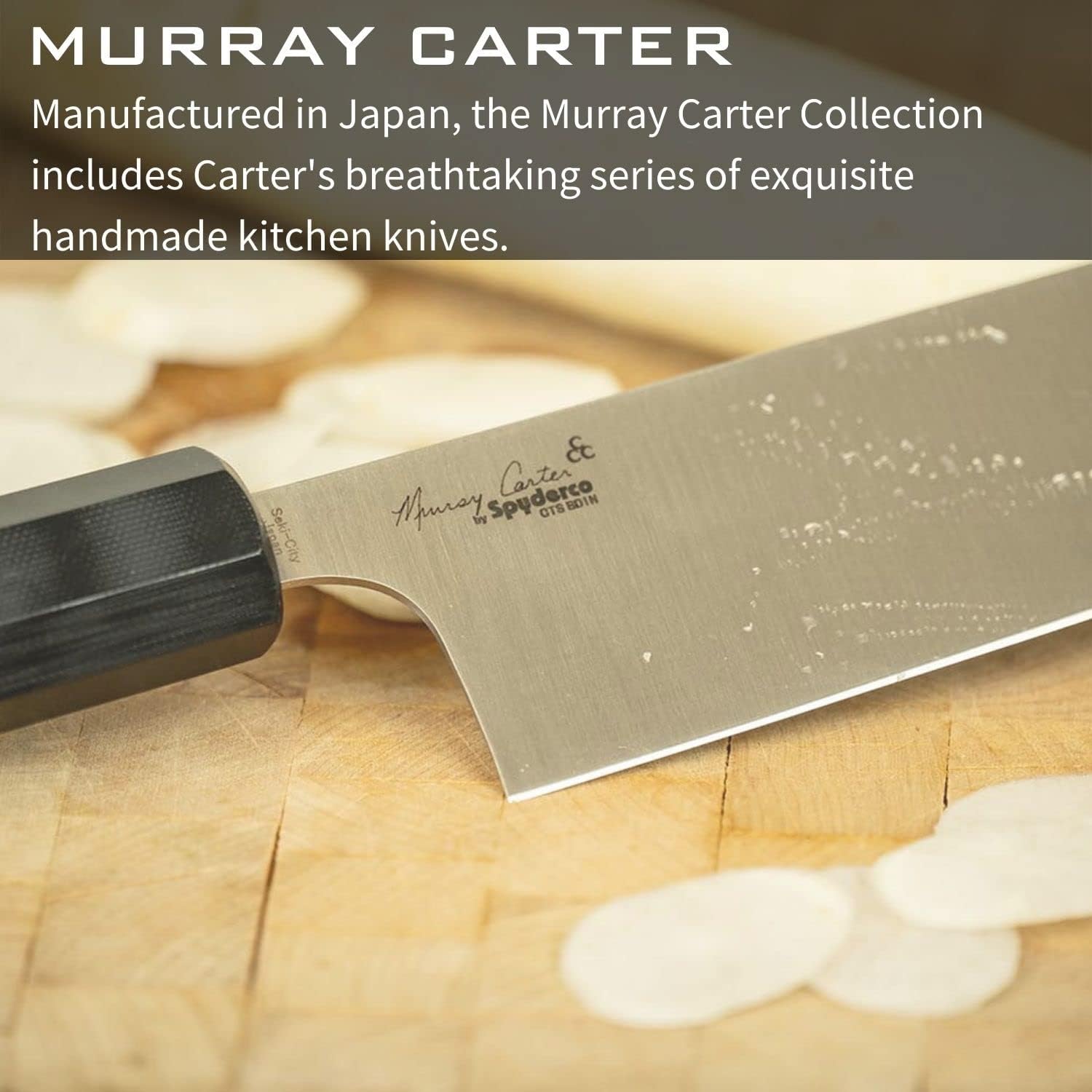 Spyderco Murray Carter Premium Kitchen Knives - Highly Refined Signature Japanese Knives for Culinary Professionals