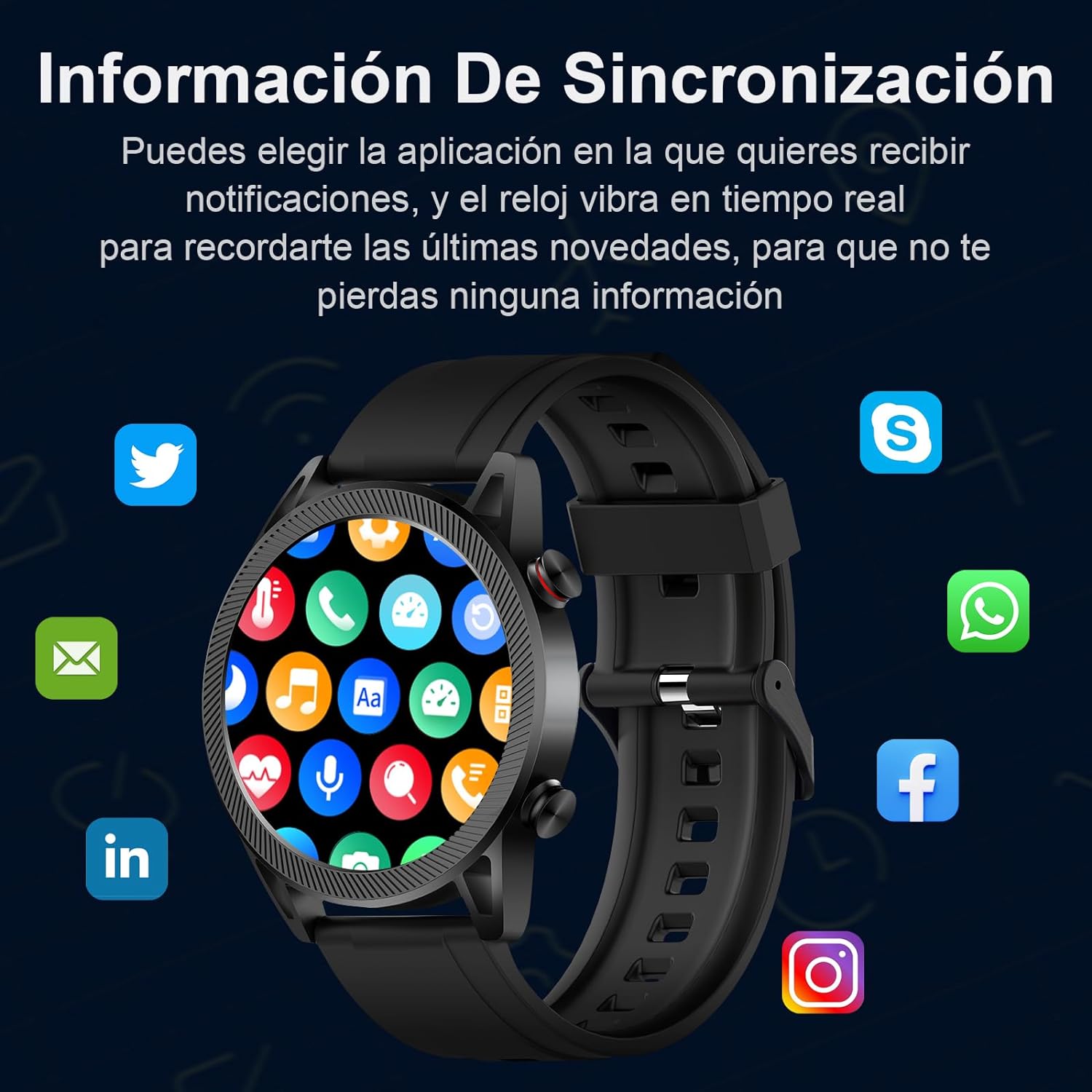 FreshFun Smartwatch Hombre y Mujer, Reloj