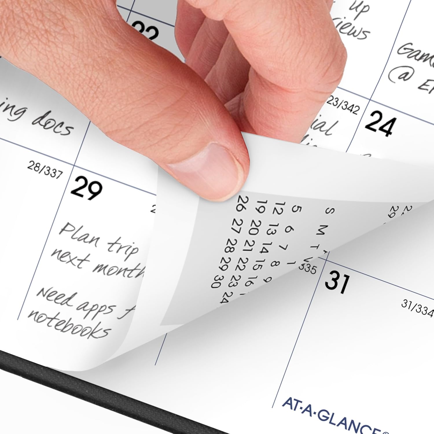 AT-A-GLANCE 2026 Planner, Monthly, 3-1/2" x 6", Pocket Size, DayMinder, Black (SK530026) 2026 New Edition