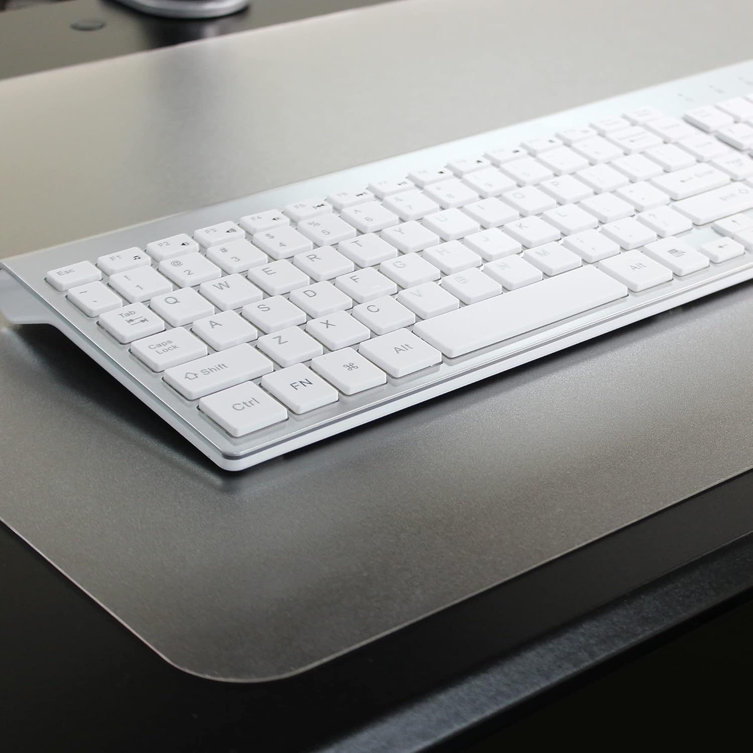 Floortex® Pack of 2 Polycarbonate Rectangular Desk Pads- 17" x 22" 22" x 17"