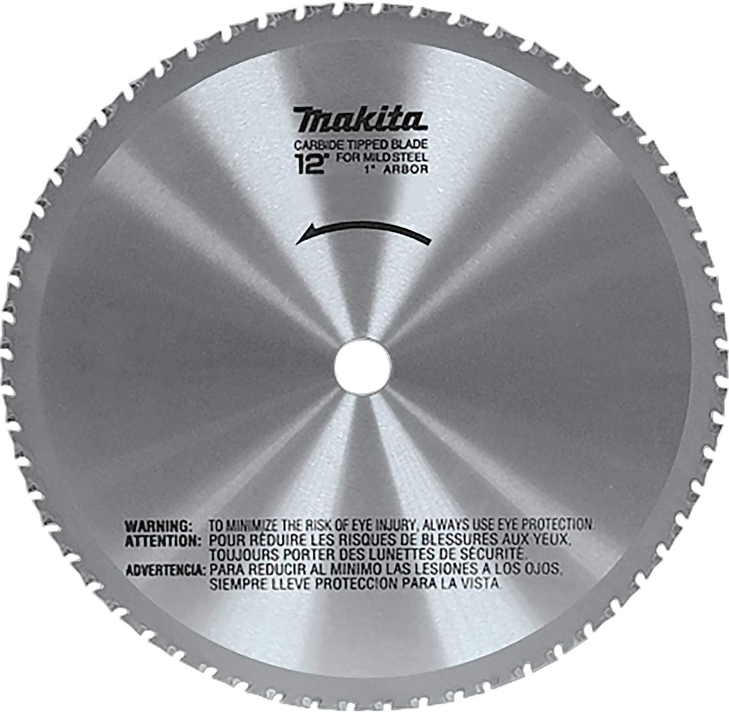 Makita A-90532 12-Inch 60-Teeth Dry Ferrous Metal Cutting Saw Blade with 1-Inch Arbor, Silver