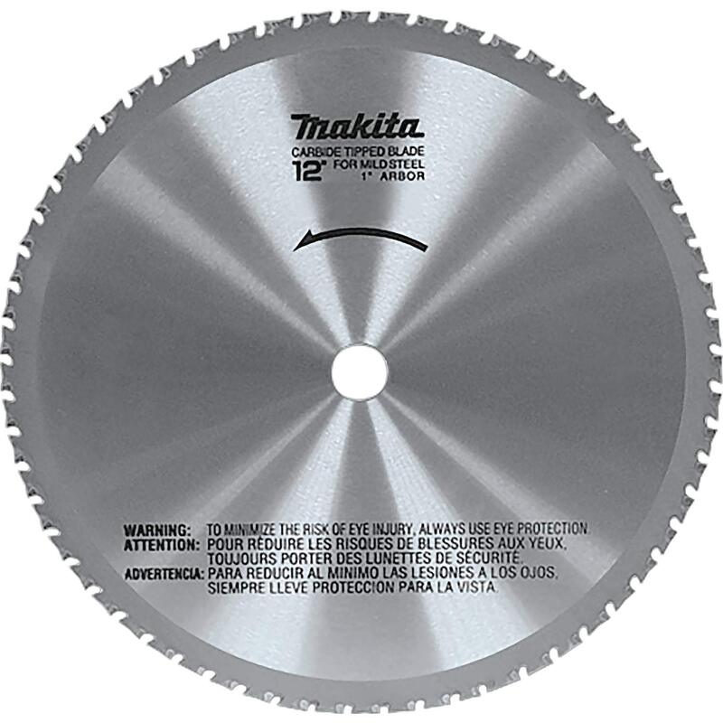 Makita A-90532 12-Inch 60-Teeth Dry Ferrous Metal Cutting Saw Blade with 1-Inch Arbor, Silver